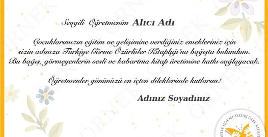 Öğretmenler Günü Kutlu Olsun. Ayrıntılar için Tıklayınız